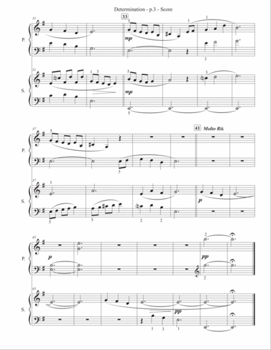 Determination (from Undertale) Piano scores gallery preview page 4