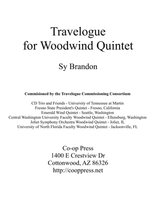 Book cover for Travelogue for Wind Quintet
