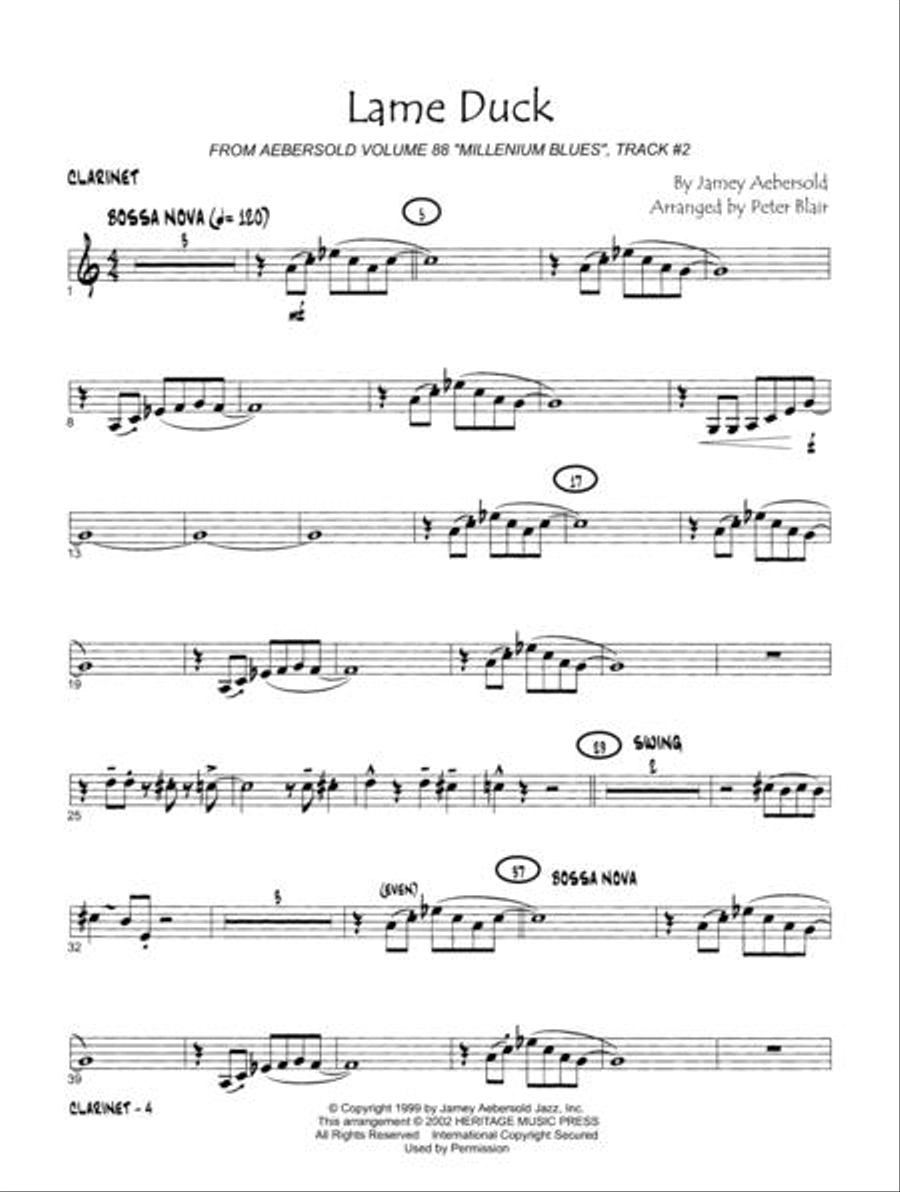 Aebersold Jazz Ensemble, Vol. 1 - Clarinet Jazz Ensemble scores gallery preview page 4