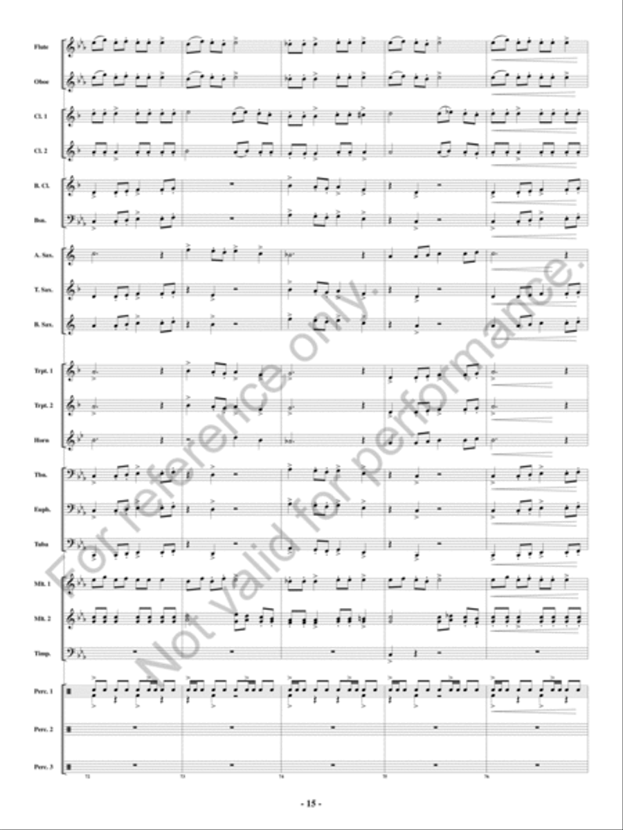 Cerberus Concert Band scores gallery preview page 16