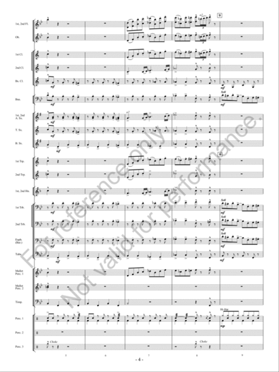 The Bluebonnet Revue Concert Band scores gallery preview page 5
