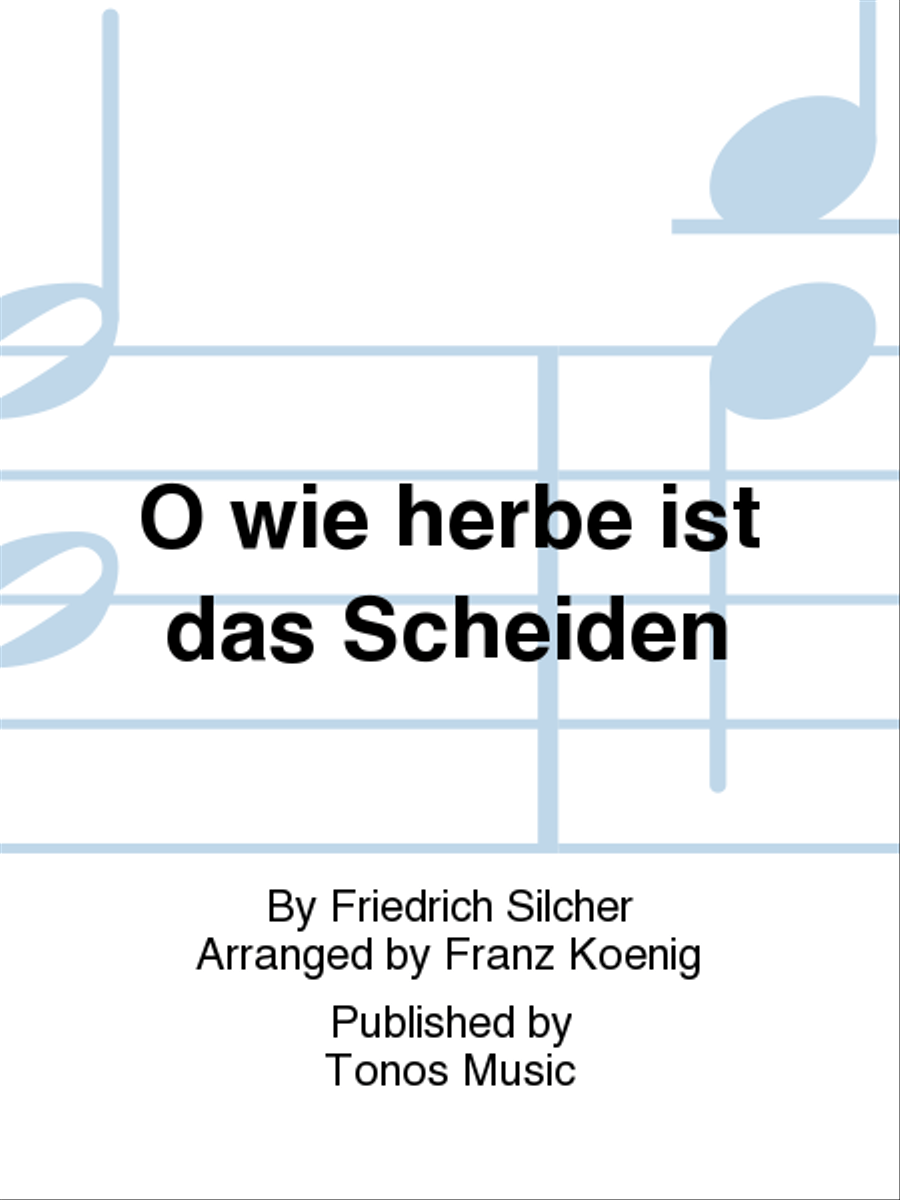 O wie herbe ist das Scheiden 4-Part scores gallery preview page 1