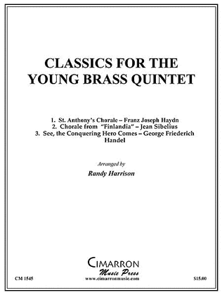 Book cover for Classics for the Young Brass Quintet