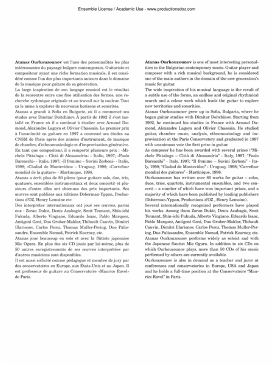 Jeux impairs Classical Guitar scores gallery preview page 2