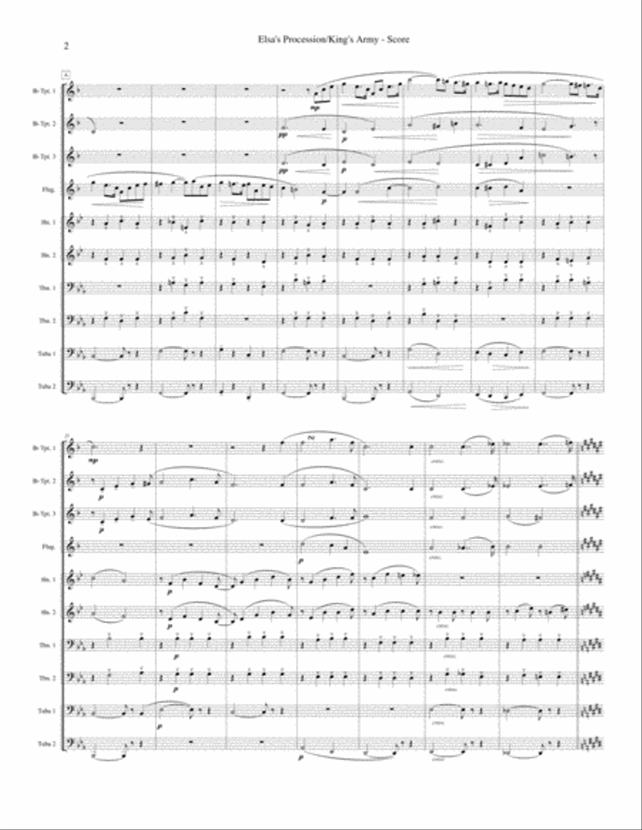 Scenes from Lohengrin: Elsa's Procession to the Cathedral and King's Army Assembles Brass Ensemble scores gallery preview page 3