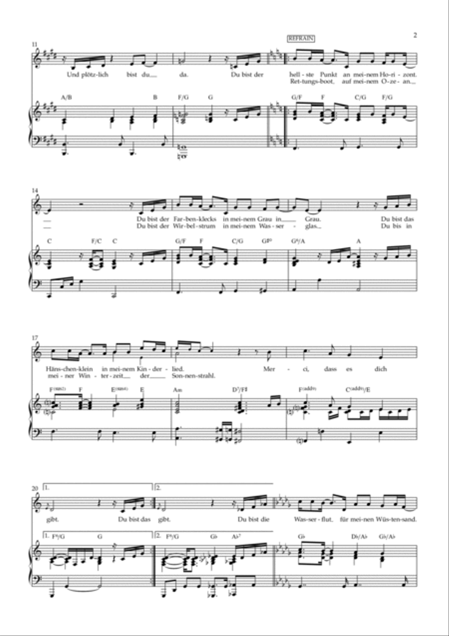 Merci, Dass Es Dich Gibt Voice scores gallery preview page 2