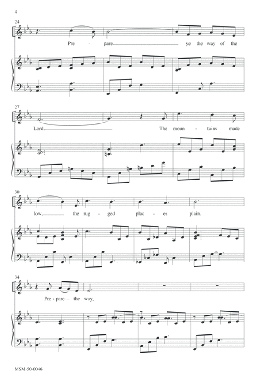 Prepare Ye the Way Prepare Ye the Way 4-Part scores gallery preview page 3