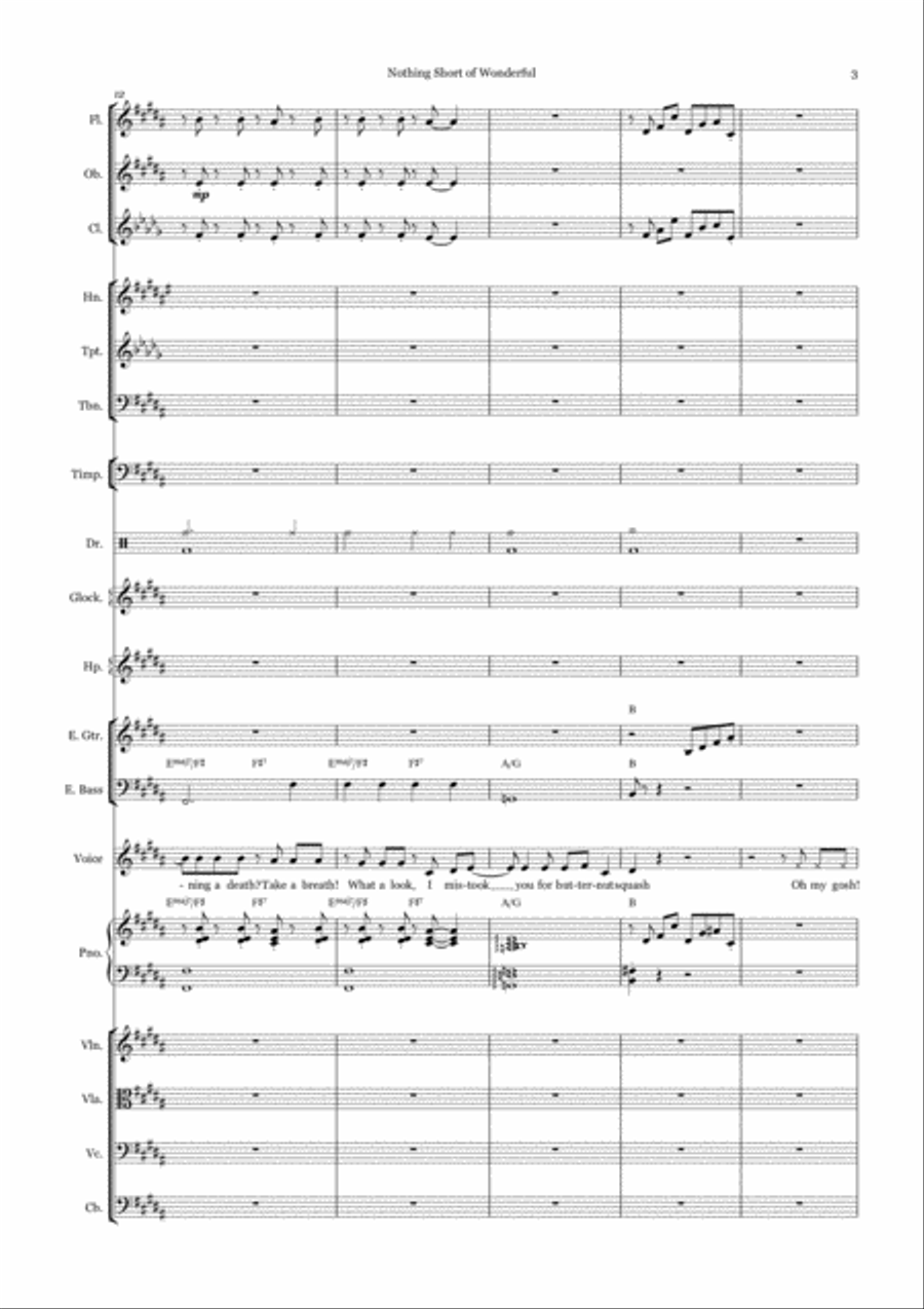 Nothing Short Of Wonderful Large Ensemble scores gallery preview page 3