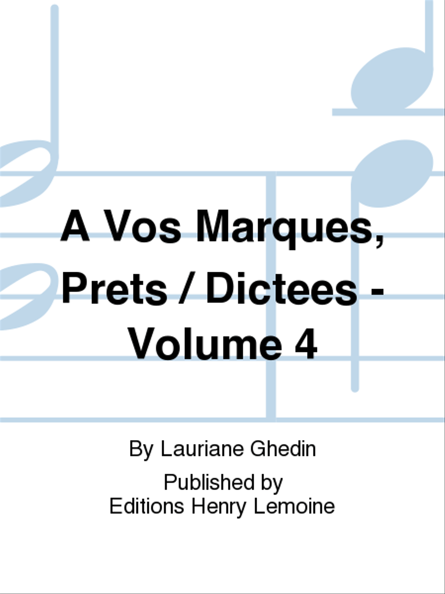 A vos marques.. Prets ? Dictees ! - Volume 4 CD scores gallery preview page 1