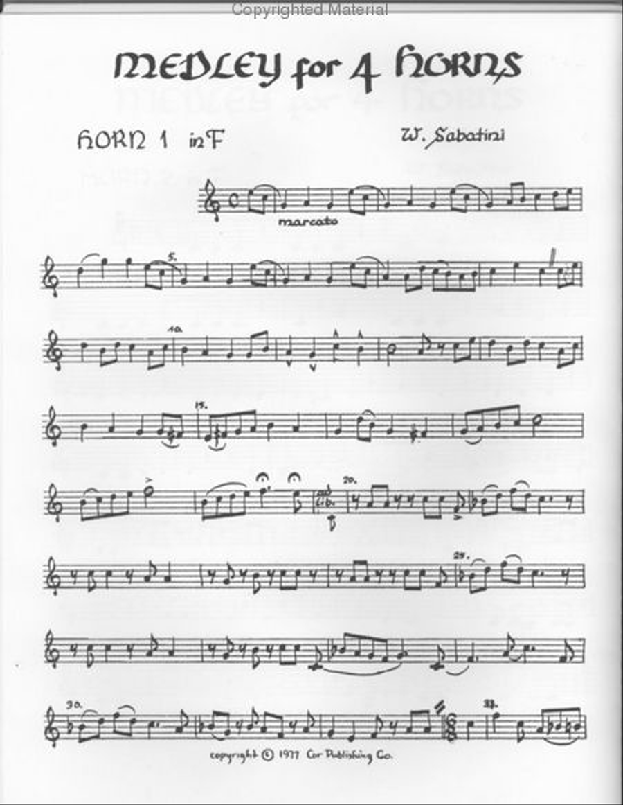 Medley Medley Horn scores gallery preview page 2