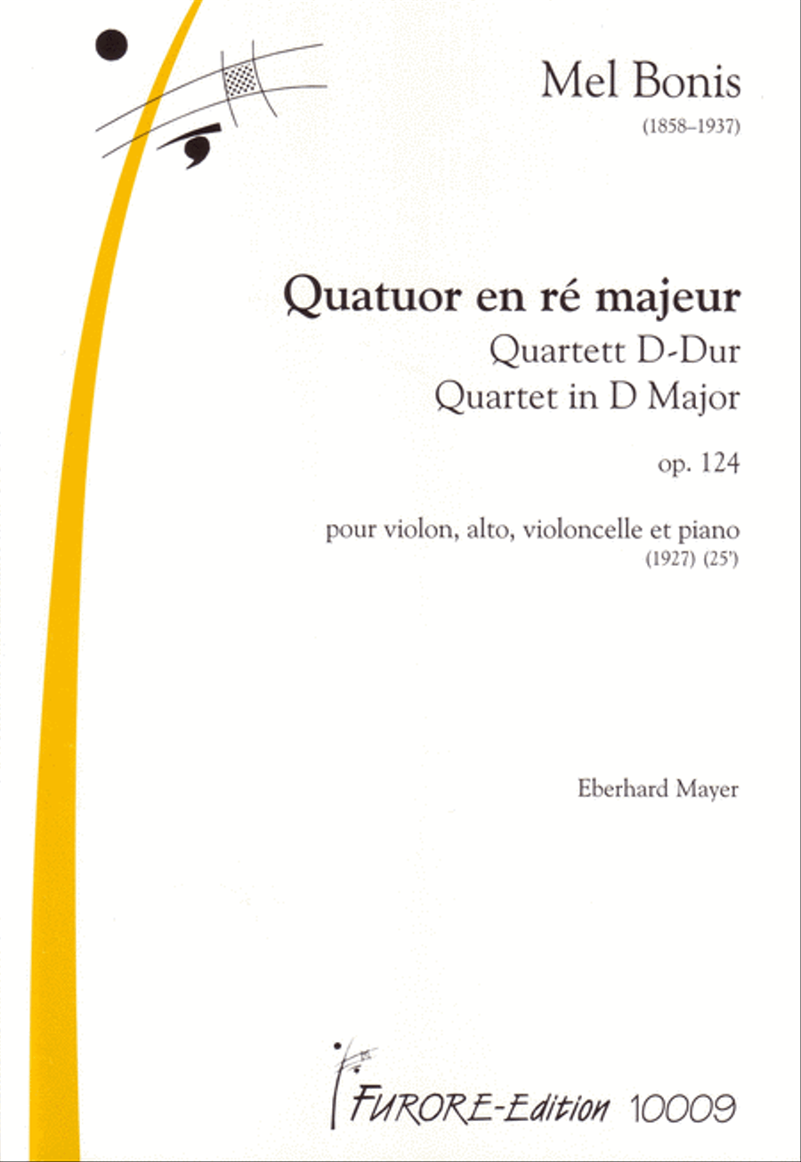 Piano Quartet in D Major Piano Quartet scores gallery preview page 1