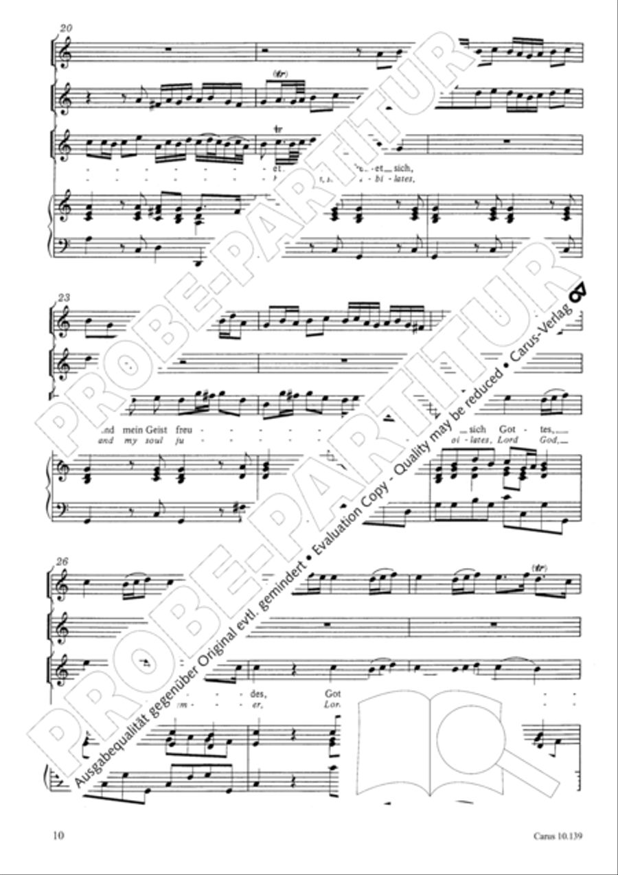 All my spirit exalts my Saviour (Meine Seele erhebt den Herren) Flute scores gallery preview page 11