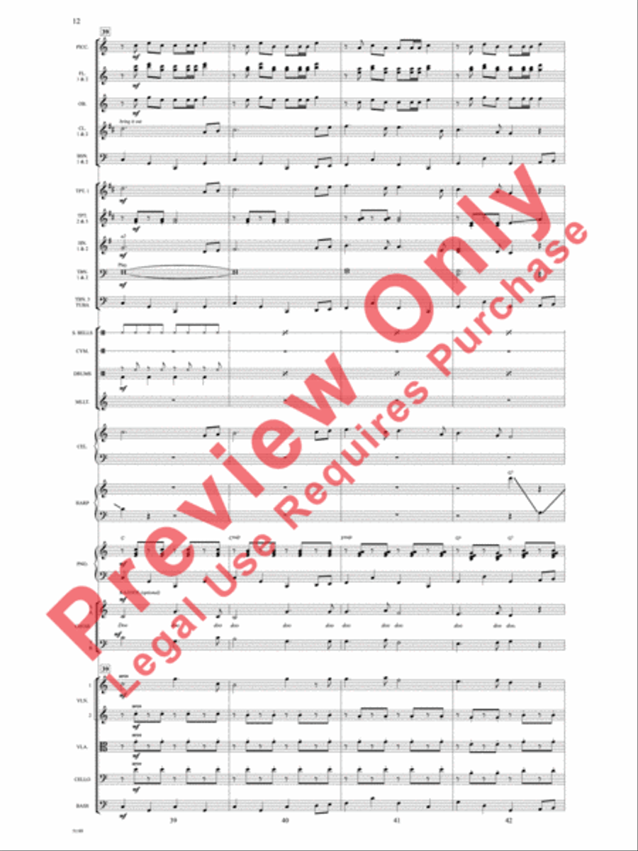 Theme from Elf Choir scores gallery preview page 13