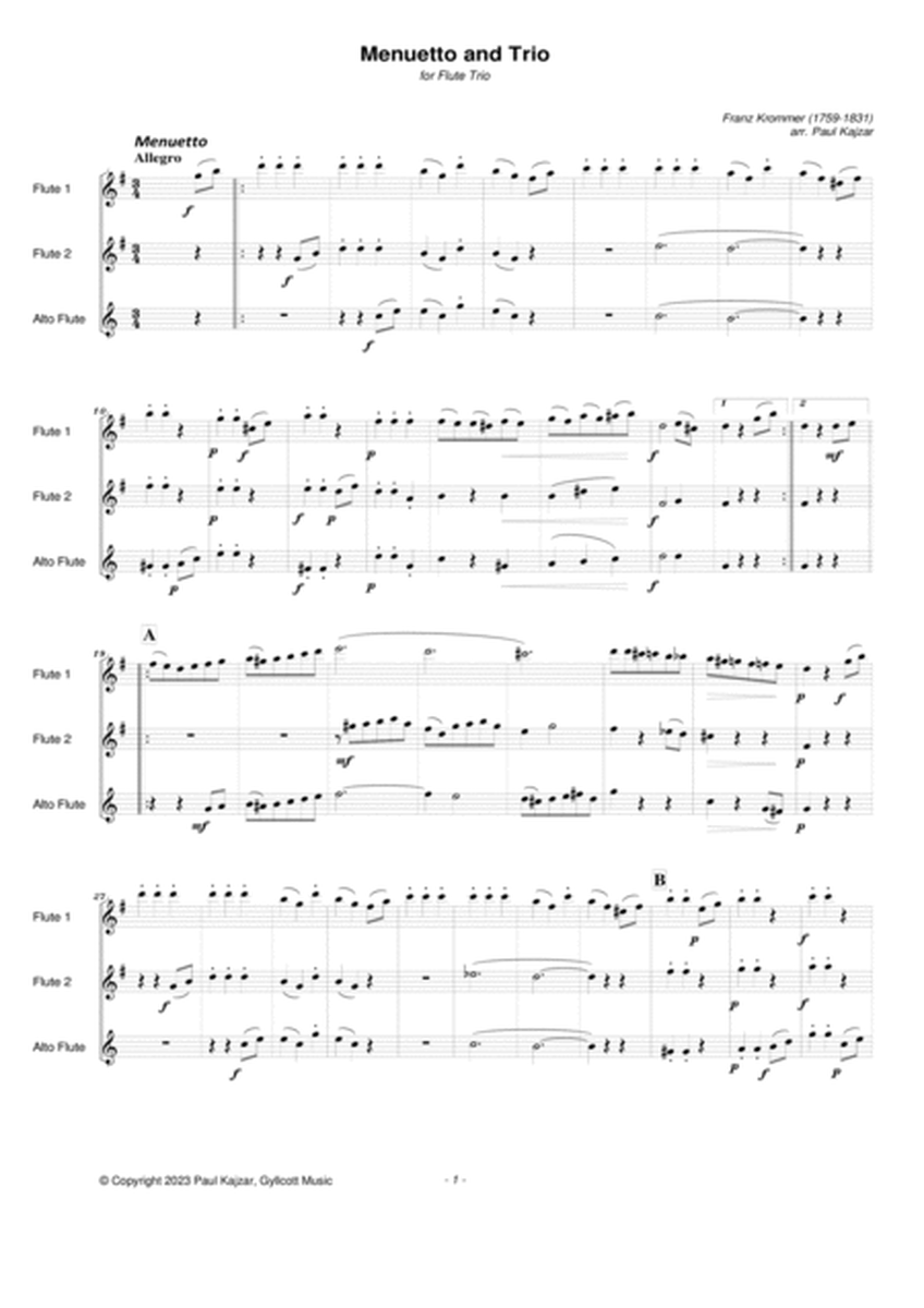 Menuetto and Trio (Flute Trio)