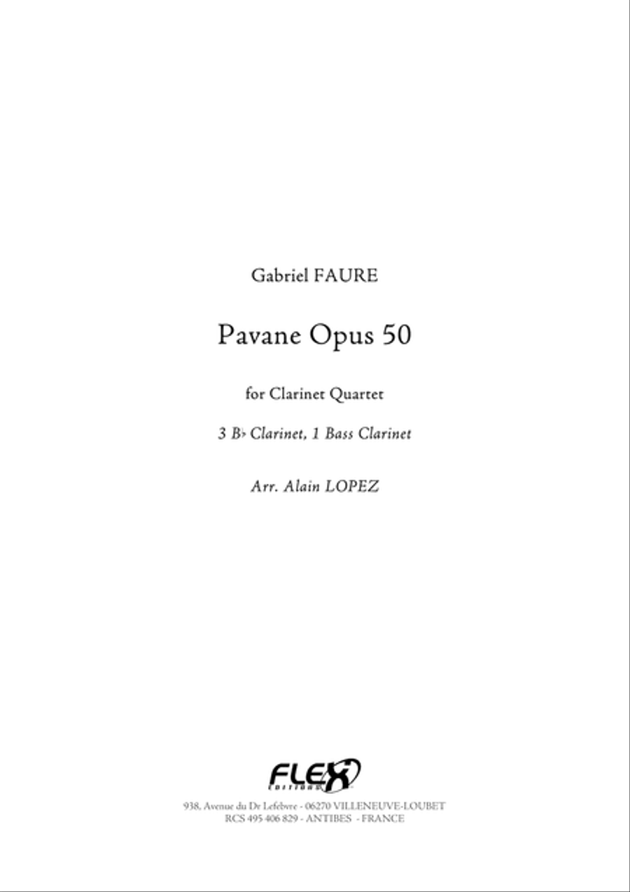 Pavane Clarinet Quartet scores gallery preview page 1