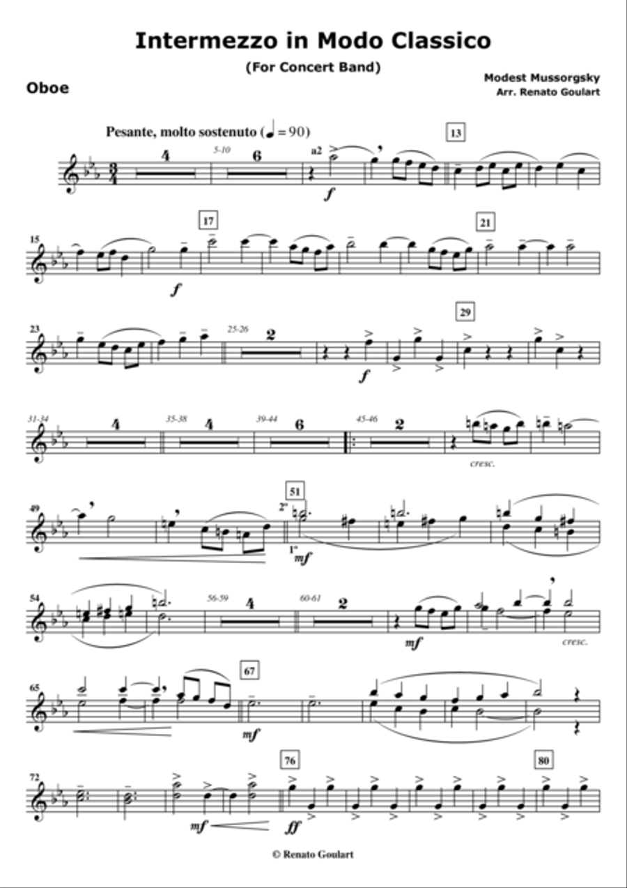 Intermezzo in Modo Classico - Set of Parts Concert Band scores gallery preview page 3