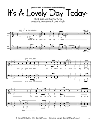 Book cover for It's A Lovely Day Today