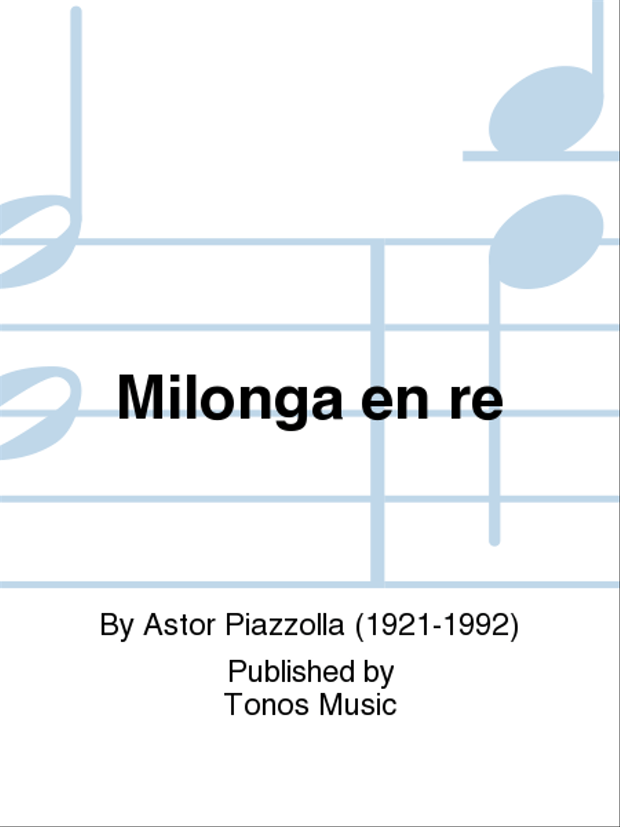 Book cover for Milonga en re