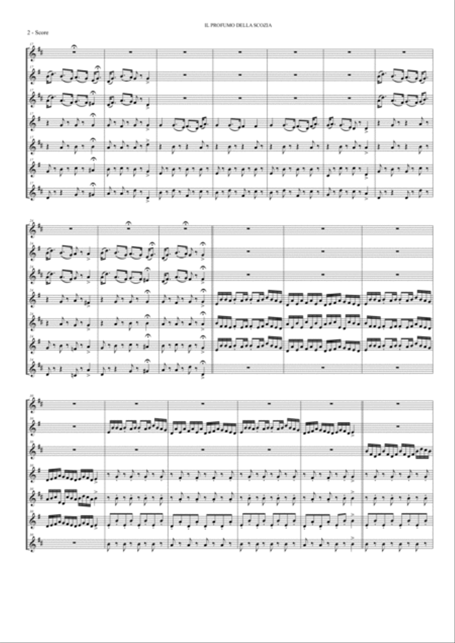 Il profumo della Scozia Small Ensemble scores gallery preview page 4