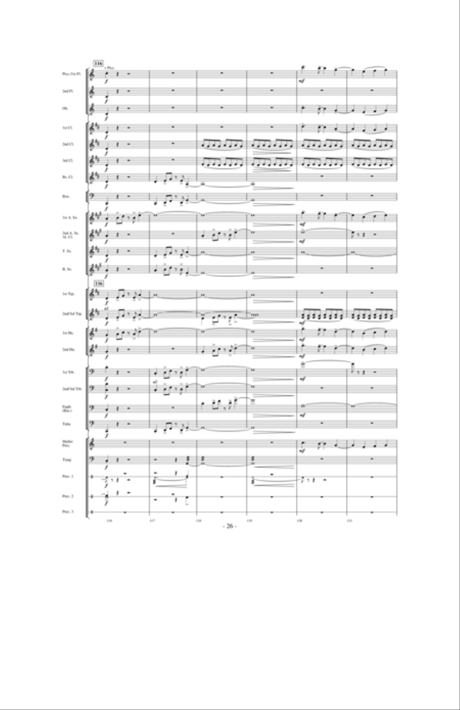 Of Honor and Valor Eternal Concert Band scores gallery preview page 25