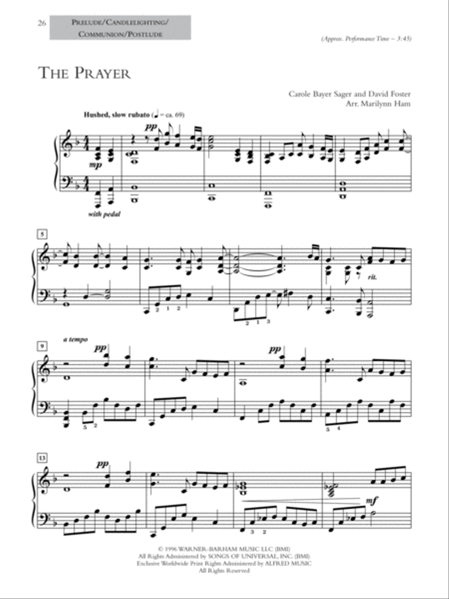 A Glorious Wedding Celebration Piano Solo scores gallery preview page 9