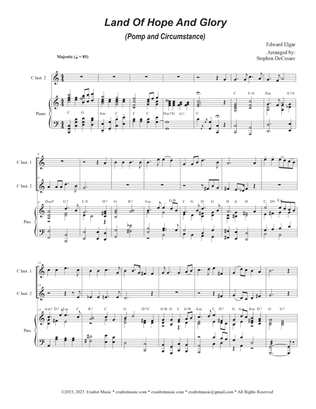 Book cover for Land Of Hope And Glory (Pomp and Circumstance) (Duet for C-Instruments)