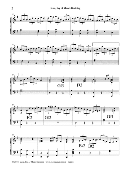 Jesu Joy of Man's Desiring (Bach) - lever harp solo image number null