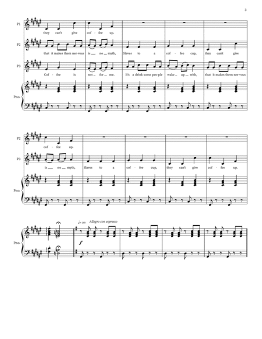 Coffee Canon Coffee Canon 3-Part scores gallery preview page 3