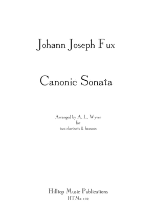 Book cover for Sonata Canonic arr. two clarinets and bassoon