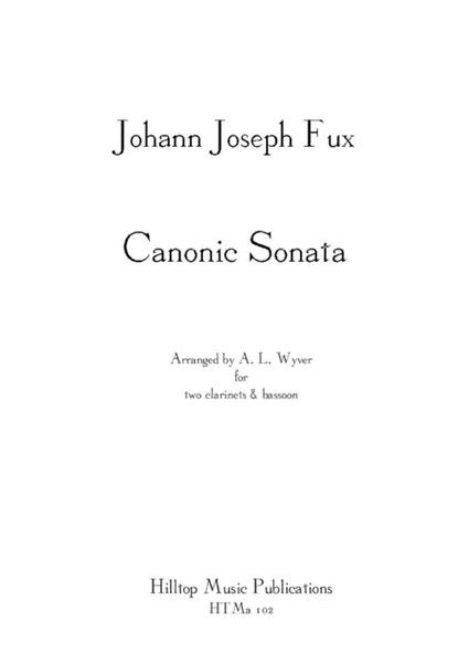 Sonata Canonic arr. two clarinets and bassoon image number null