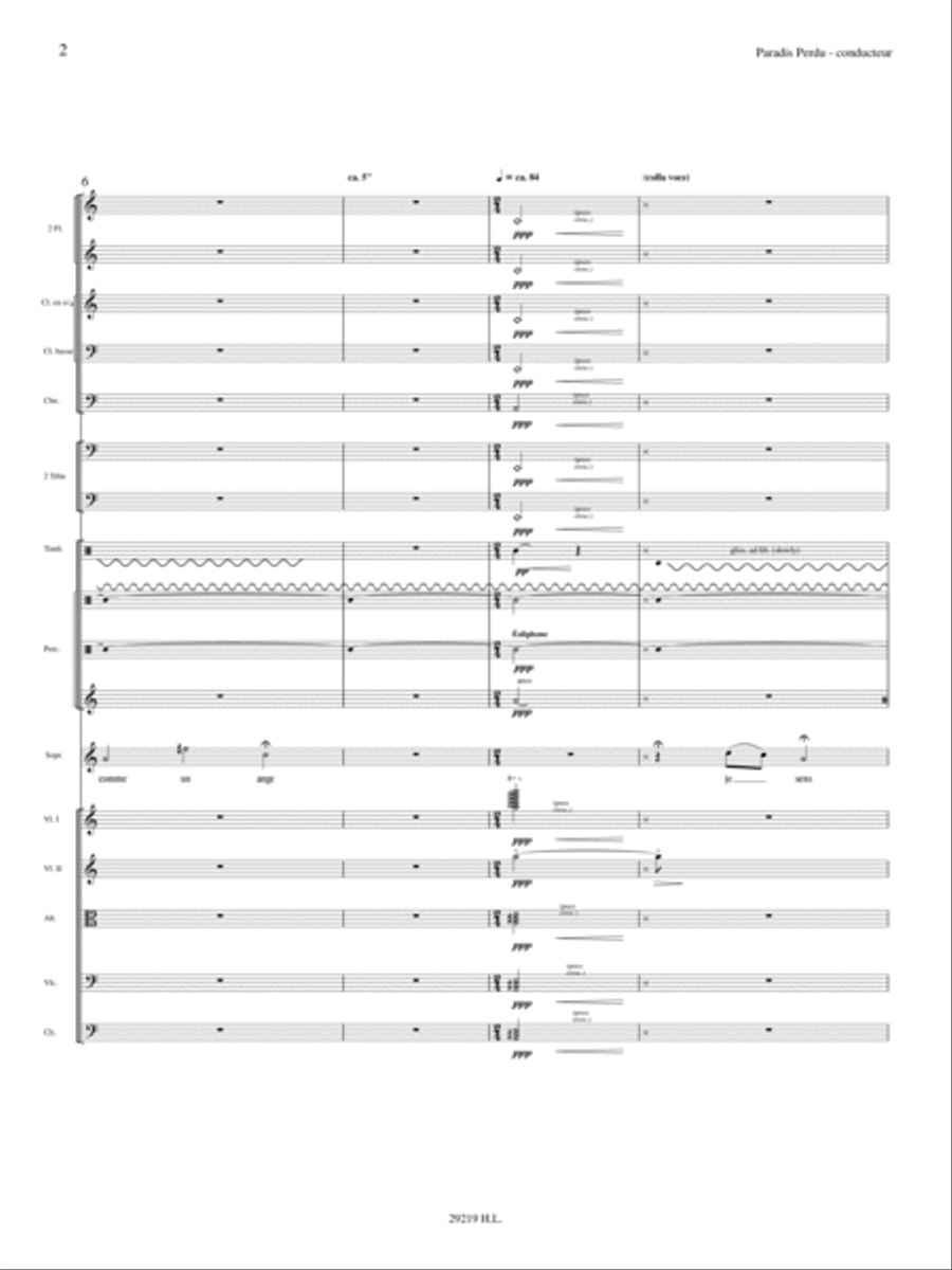Paradis perdu Orchestra scores gallery preview page 3