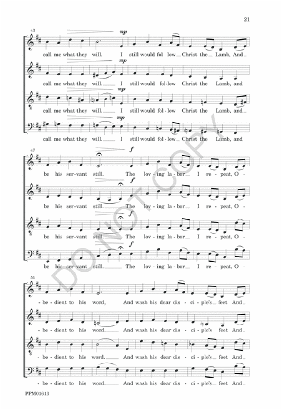 Nine American Folk Hymns 4-Part scores gallery preview page 24