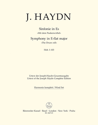 Book cover for Londoner Sinfonie, No. 11 E flat major Hob.I:103 'Mit dem Paukenwirbel'