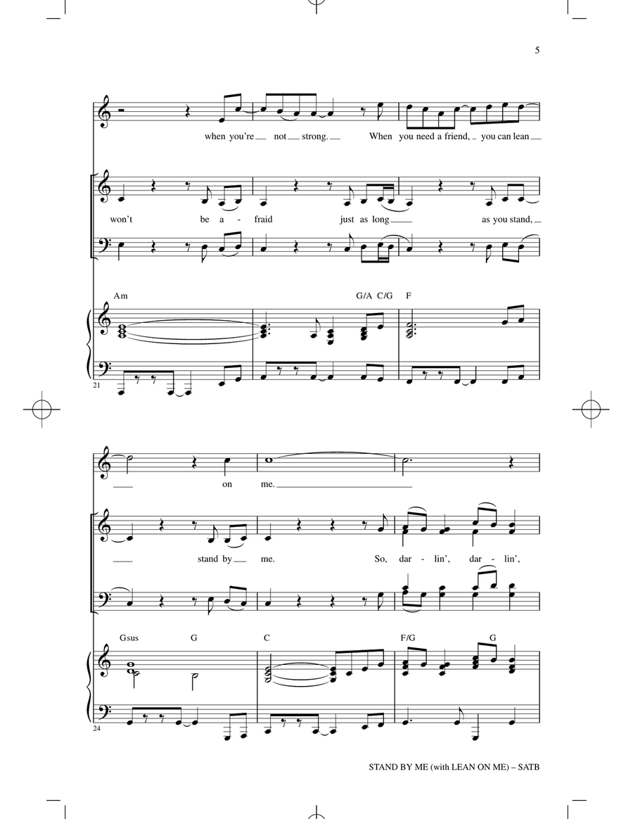 Stand By Me (with "Lean On Me")