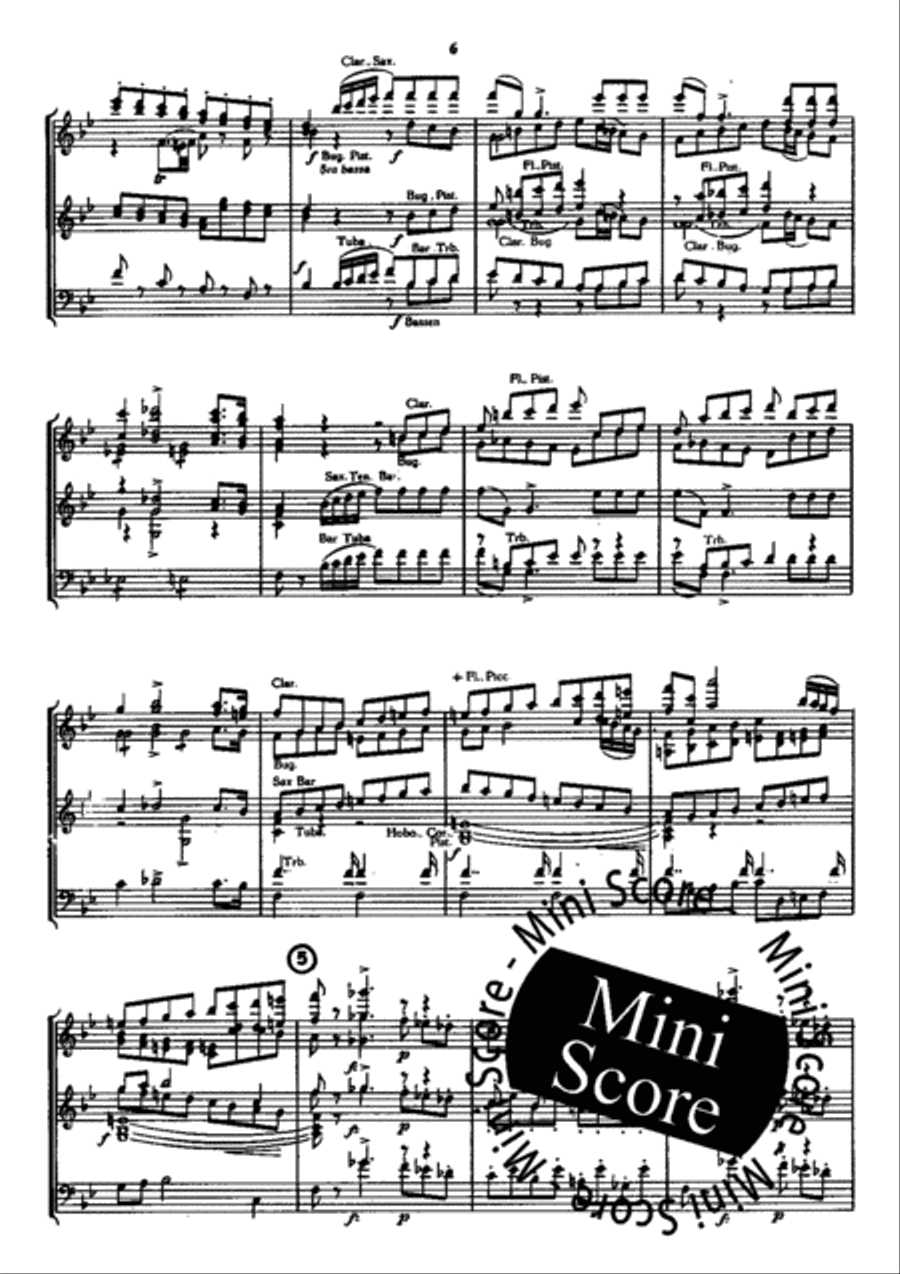 Il Barbiere Di Sivigla Il Barbiere Di Sivigla Concert Band scores gallery preview page 10