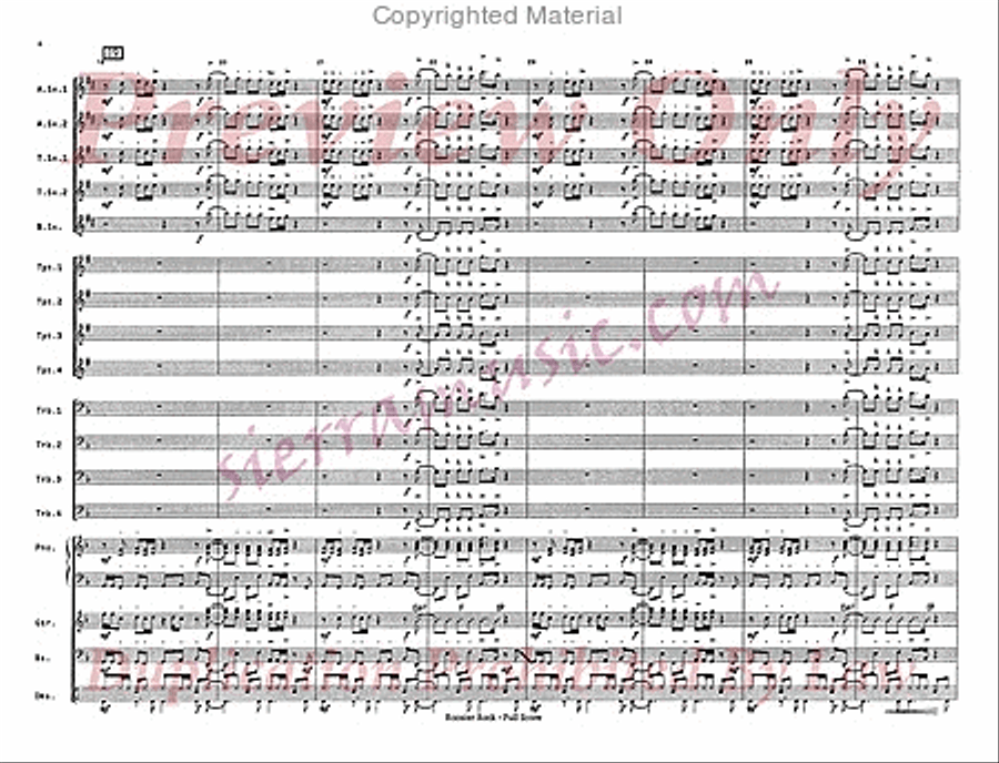 Rooster Parade Big Band scores gallery preview page 5