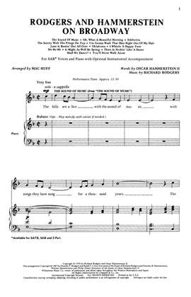 Rodgers and Hammerstein On Broadway (Medley) (arr. Mac Huff)