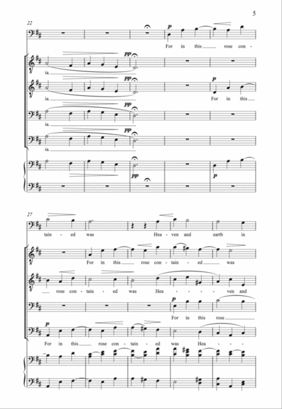 There is no rose A Cappella scores gallery preview page 5