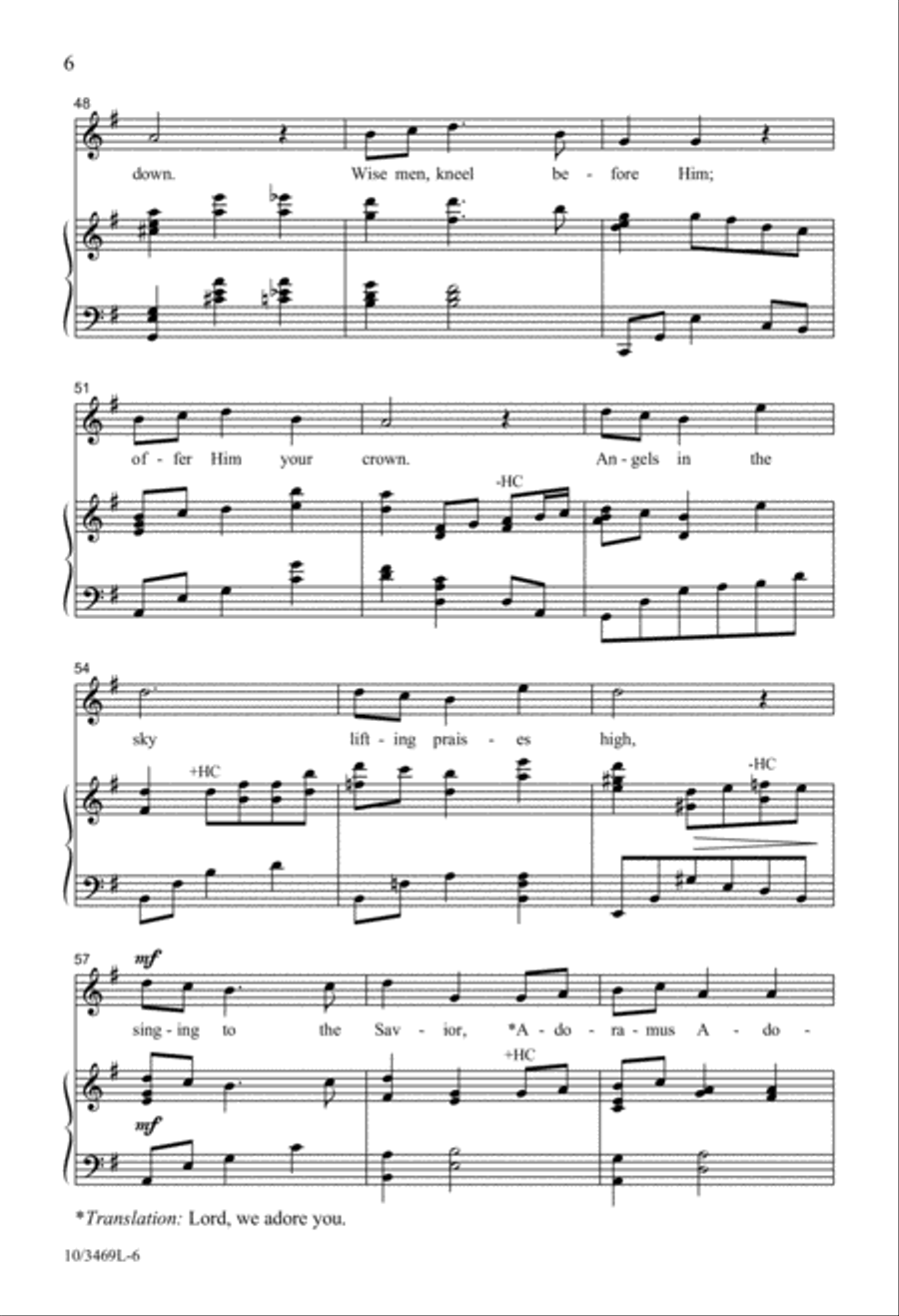 Moonlight on the Manger Moonlight on the Manger 4-Part scores gallery preview page 5