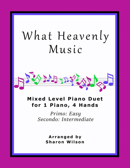 What Heavenly Music (Easy Piano Duet; 1 Piano, 4-Hands) image number null