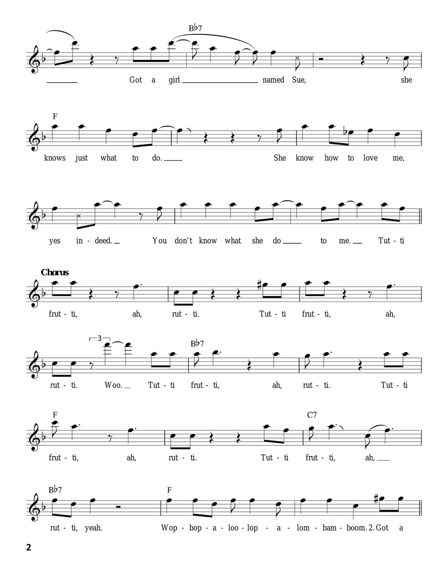 Tutti Frutti Voice scores gallery preview page 2