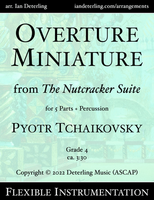 Book cover for Overture Miniature from "The Nutcracker Suite" (flexible instrumentation)