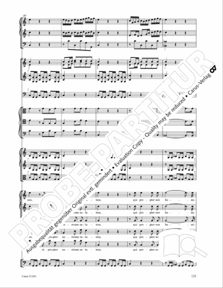 C Minor Mass, K. 427 (Missa in c KV 427) 4-Part scores gallery preview page 137