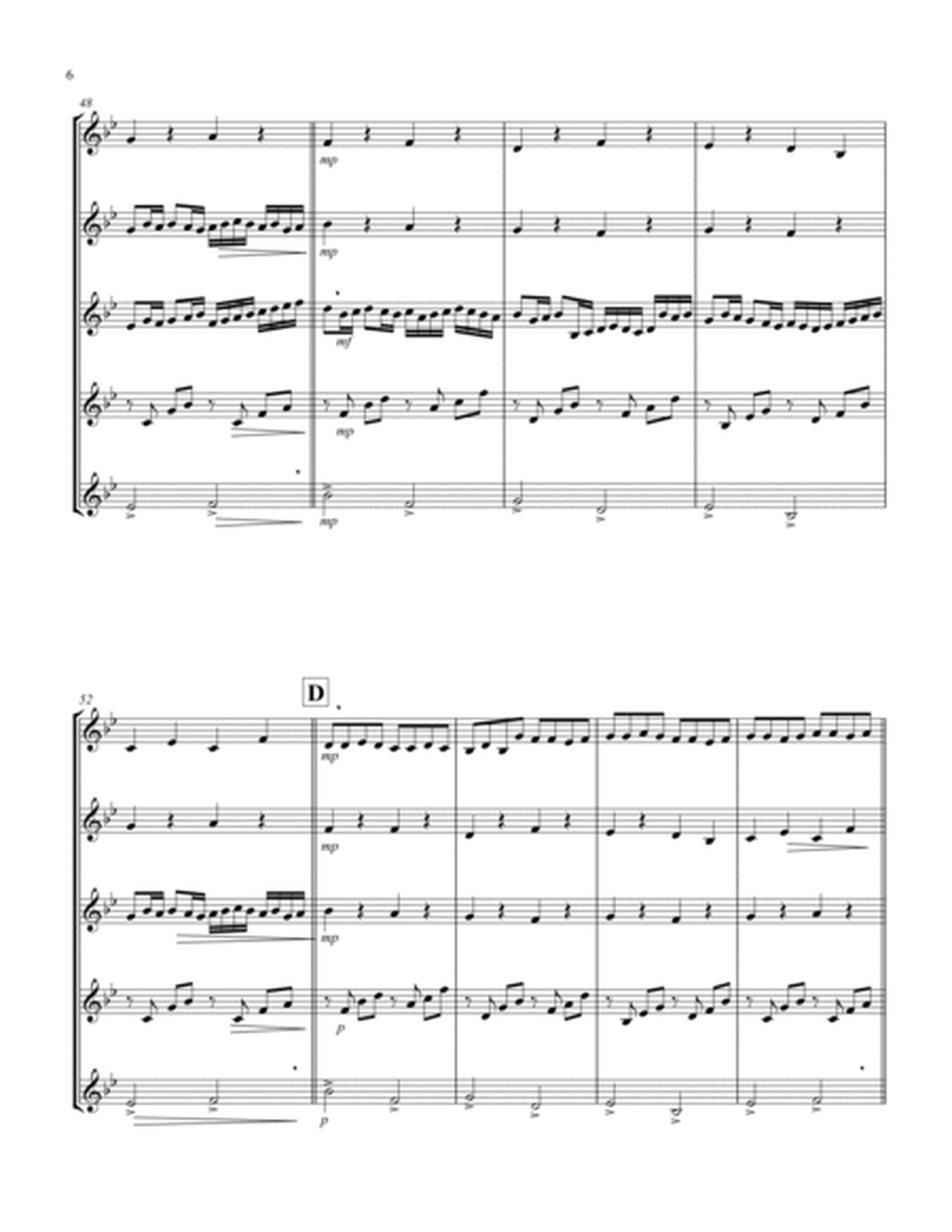 Canon (Pachelbel) (Bb) (Violin Quintet) image number null