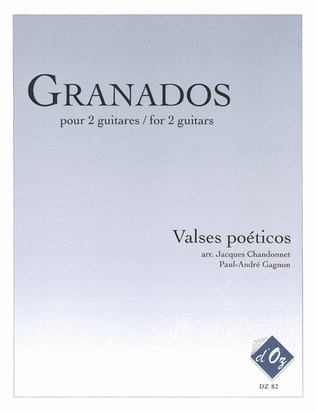 Book cover for Valses poéticos
