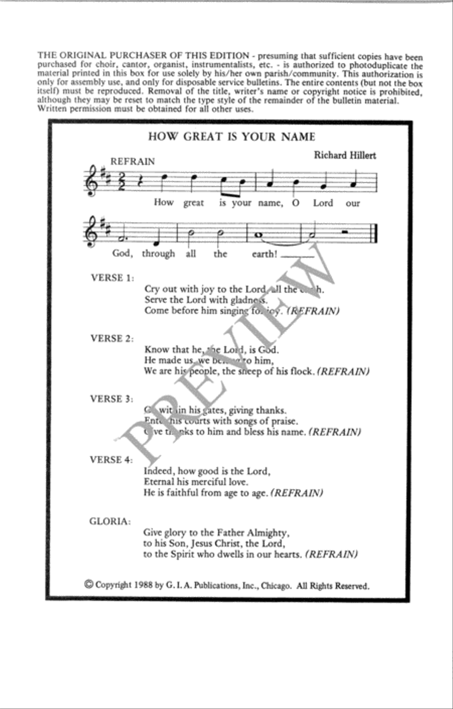 How Great Is Your Name 4-Part scores gallery preview page 21
