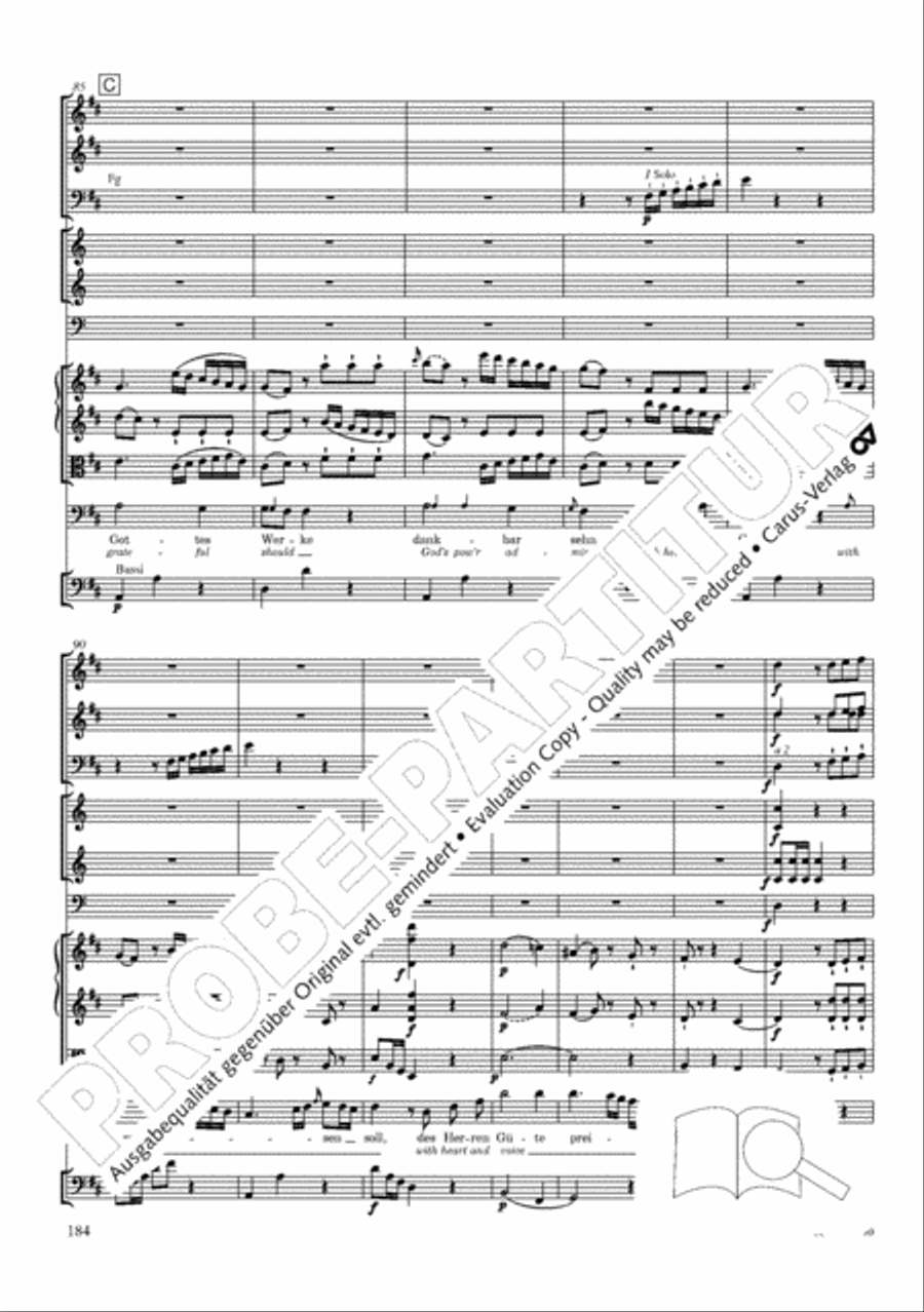 The Creation (Die Schopfung) 4-Part scores gallery preview page 204