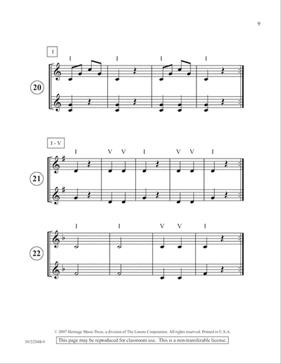 One-A-Day Warm-Ups for Orff Instruments Unison Choir scores gallery preview page 10