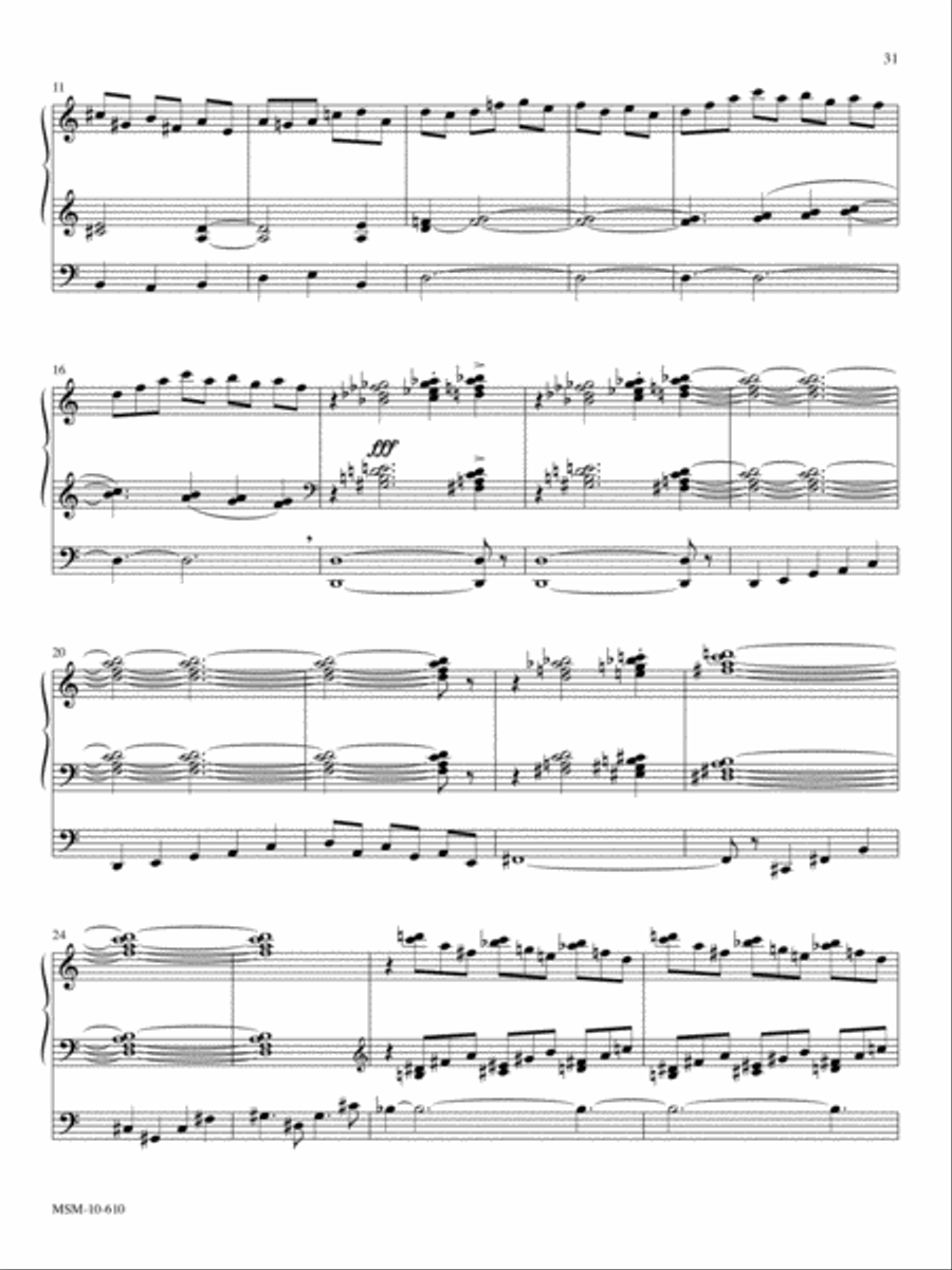 Six Pieces for Organ, Volume 2 B-Flat Clarinet scores gallery preview page 13