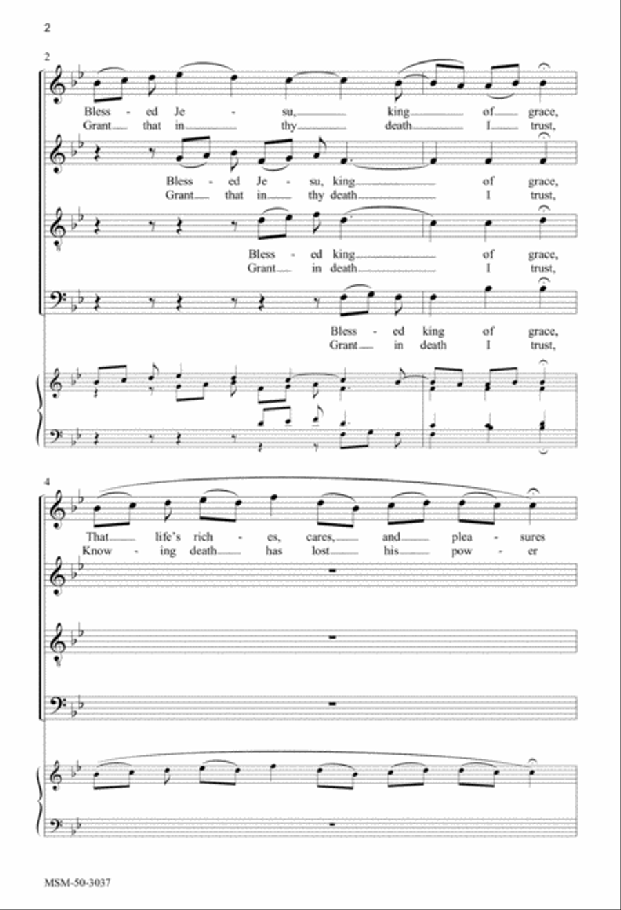 On My Heart Imprint Thine Image 4-Part scores gallery preview page 3